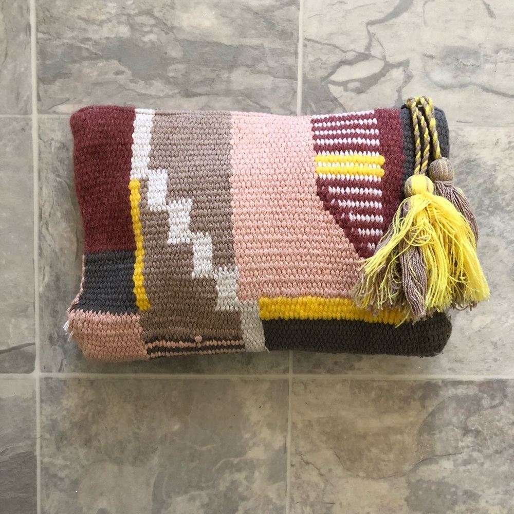 Wilfred woven boho clutch
